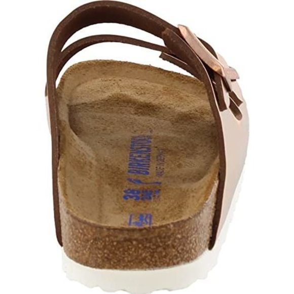 BIRKENSTOCK WOMEN'S ARIZONA SOFT FOOTBED SANDALS, METALLIC COPPER, 9 - Picture 5 of 6